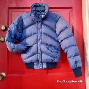 Vintage 70s The North Face Down Puffer Jacket Made in USA Kids 10